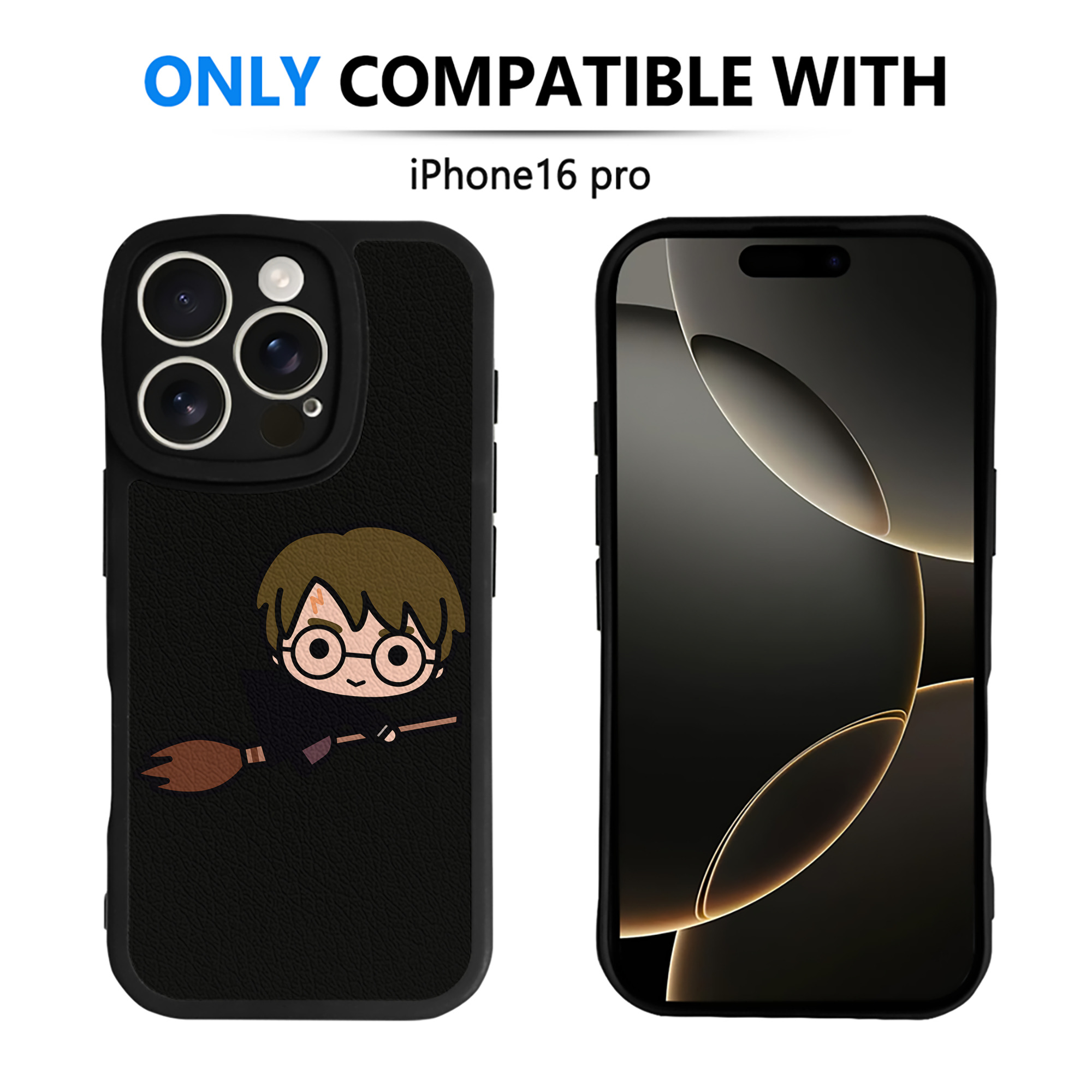 （画像用） Harry Potter ハリー・ポッターシリーズ 【iPhone 16シリーズ対応】シリコンスマホケース（レザー調） 材質：シリコン